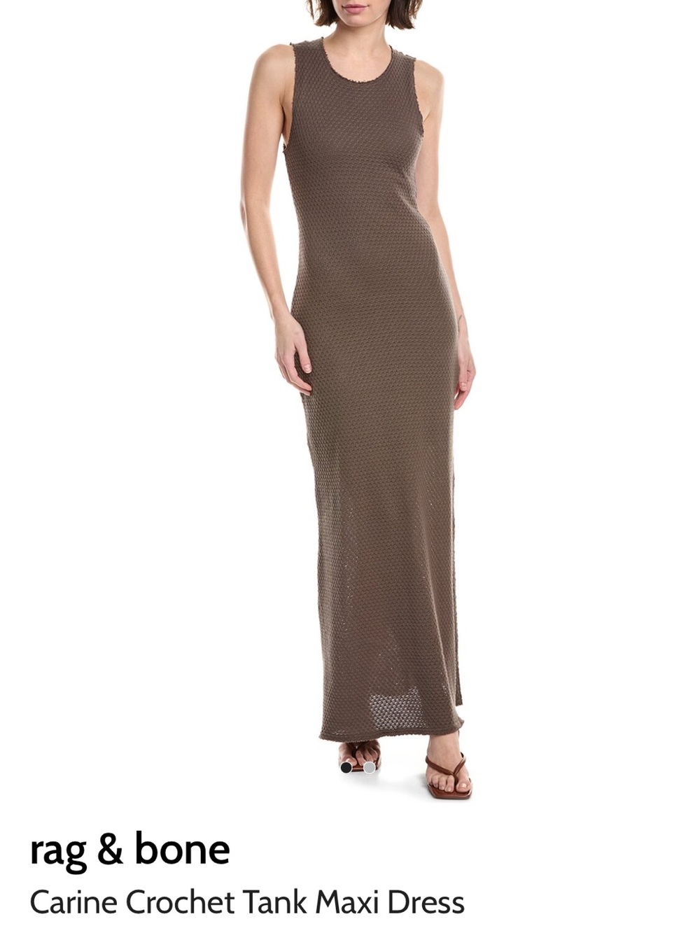 rag & bone Carine Crochet Tank Maxi Dress size medium